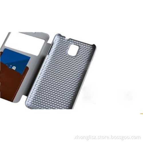 Combined PU matching design case for Samsung Note 3, clear window design, different color options